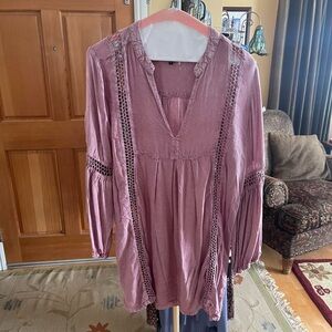 Pink/lavender Raviya boho top/dress